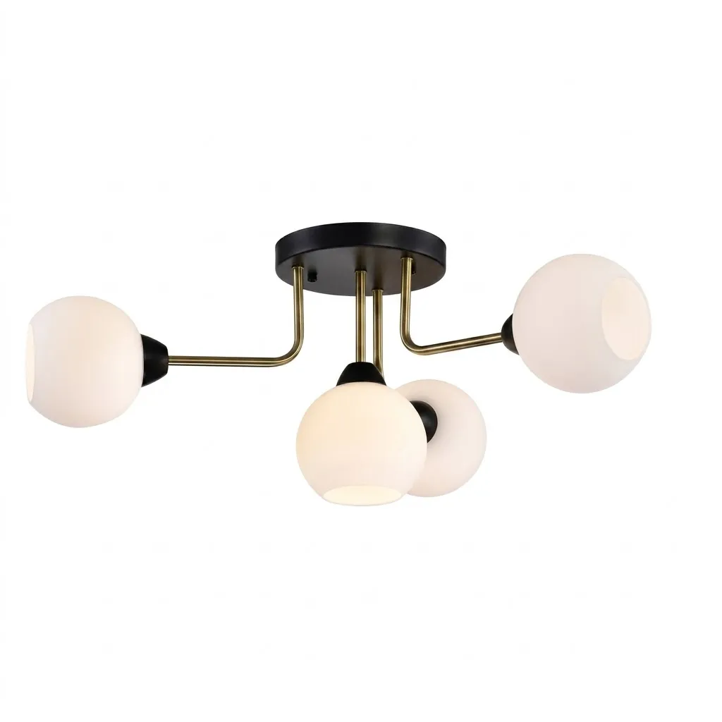 燈時代 半吸頂燈3+1燈 061-1074 附IC可分段 客廳 房間 餐廳