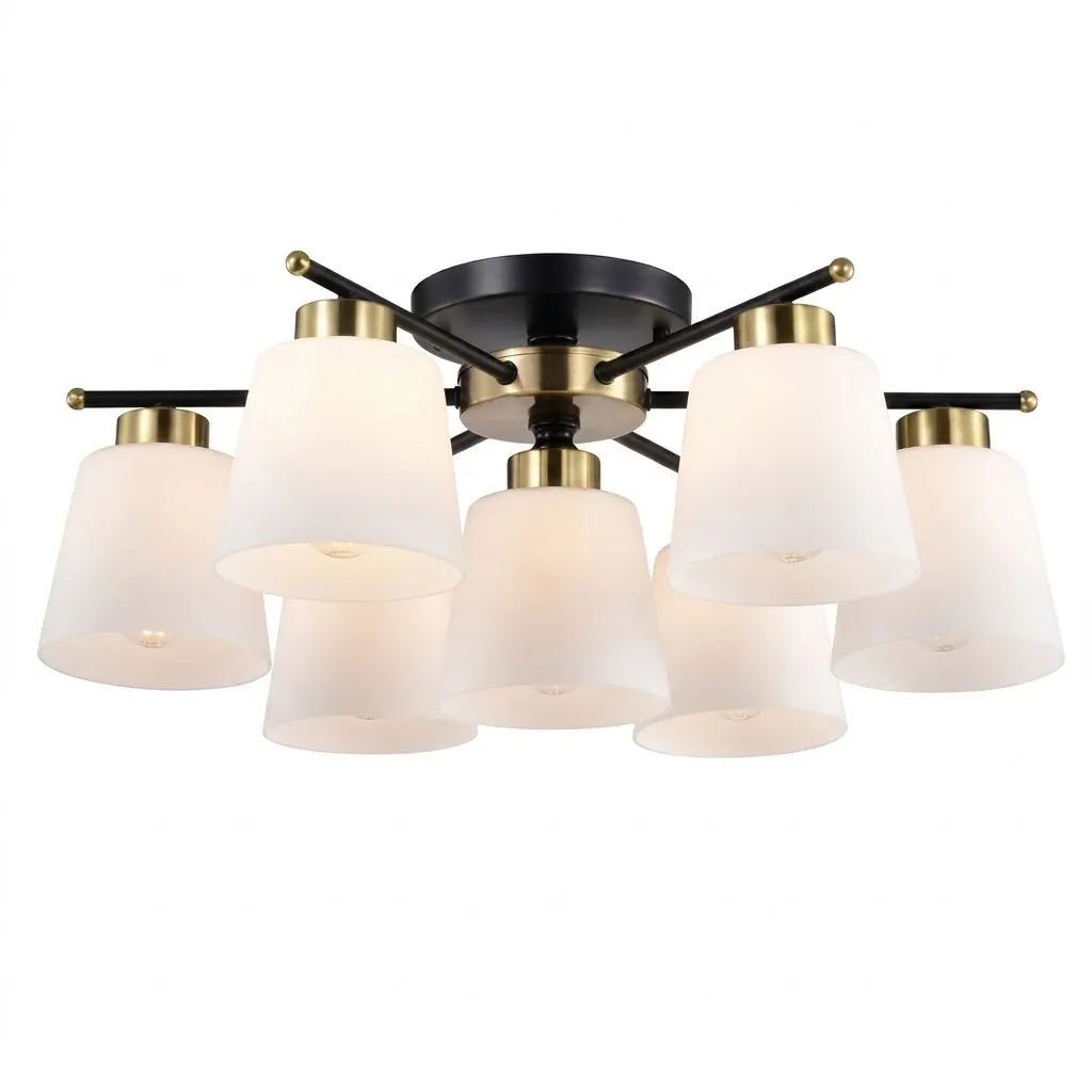 燈時代  半吸頂燈6+1燈 061-0801 附IC可分段 客廳 房間 餐廳