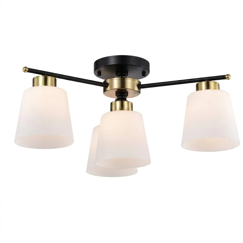 燈時代  半吸頂燈3+1燈 061-0802 附IC可分段 客廳 房間 餐廳