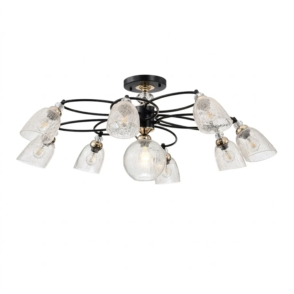 燈時代   半吸頂燈8+1燈 061-0803  附IC可分段 客廳 房間 餐廳