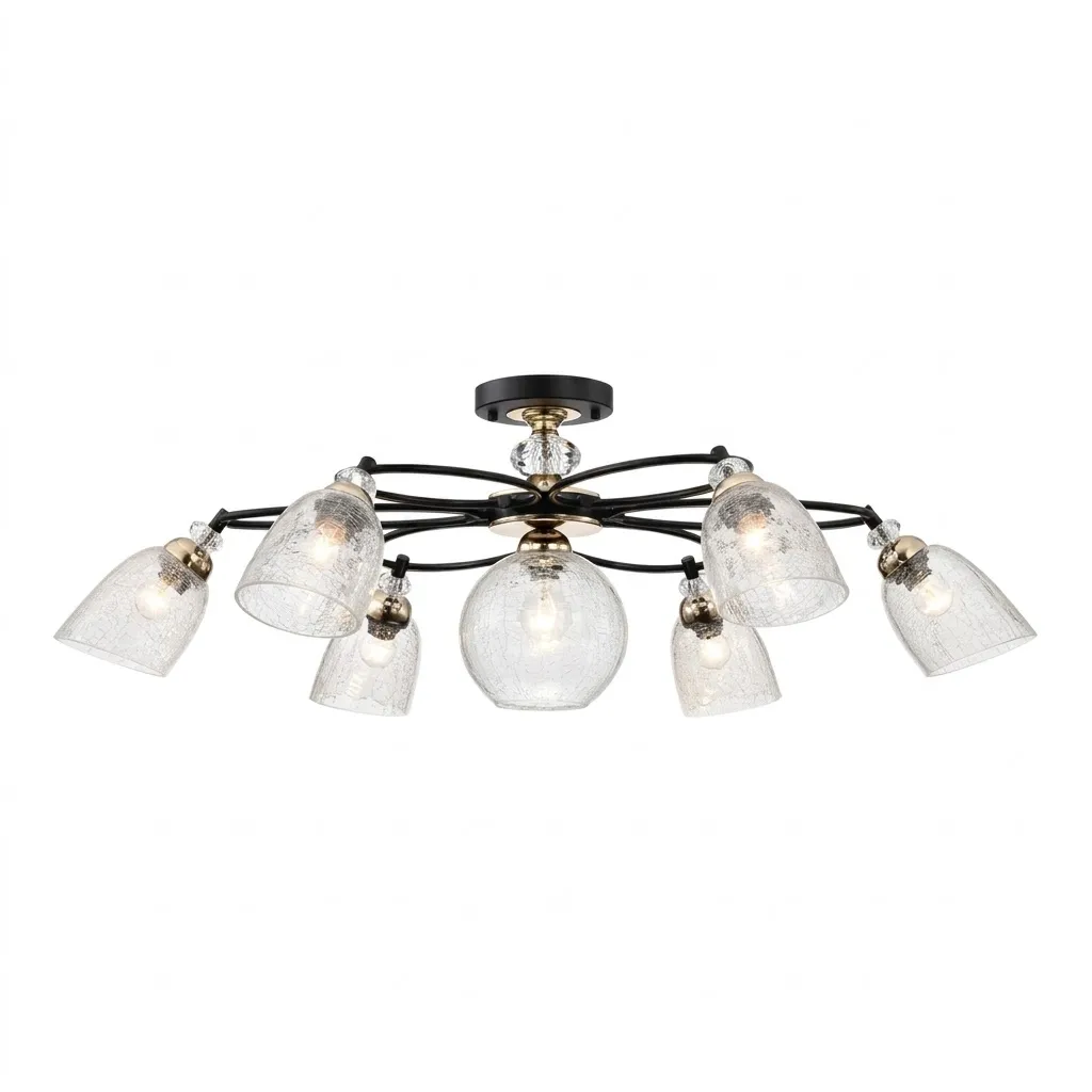 燈時代  半吸頂燈6+1燈 061-0804 附IC可分段 客廳 房間 餐廳