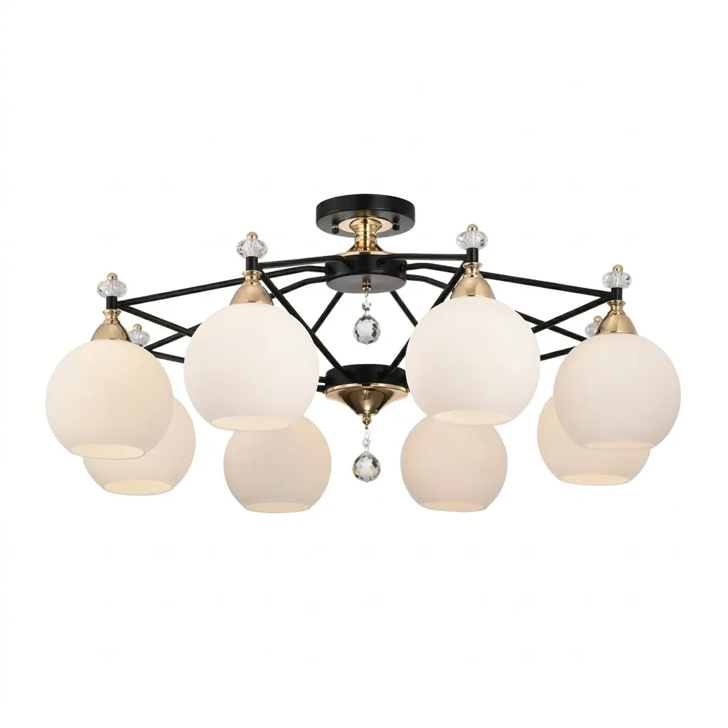 燈時代   半吸頂燈8燈 061-0719 客廳 房間 餐廳