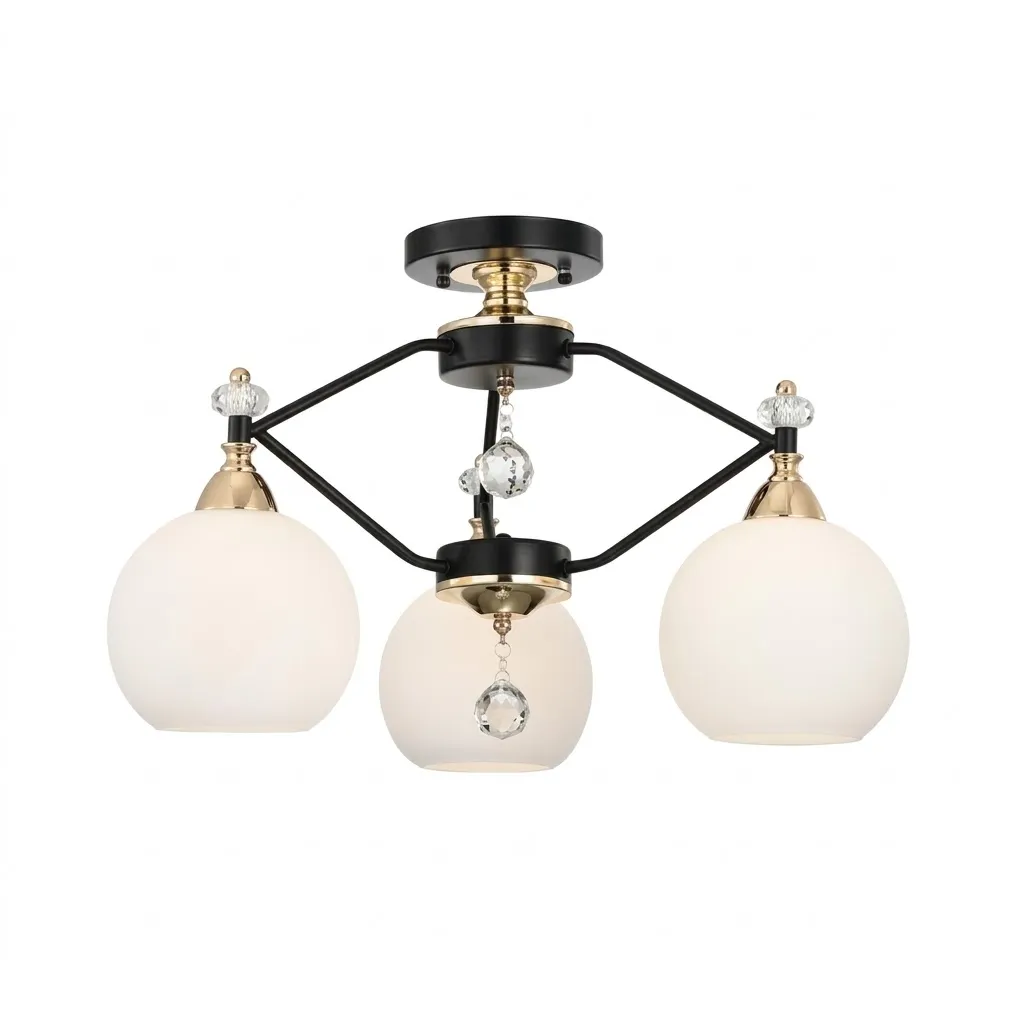 燈時代   半吸頂燈3燈 061-0721 客廳 房間 餐廳