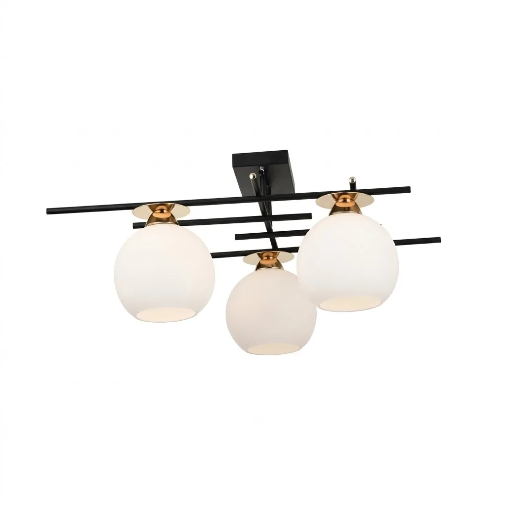 燈時代   半吸頂燈3燈 061-0723 客廳 房間 餐廳