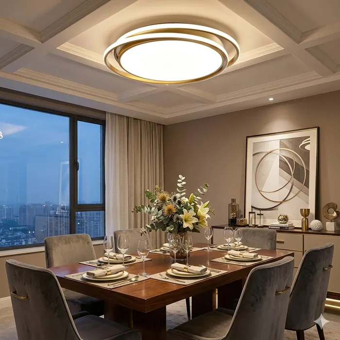 燈時代 LED 吸頂燈 60W+LED  燈帶48W 三色無極調光附遙控器 房間 餐廳 吧檯燈 061-0740