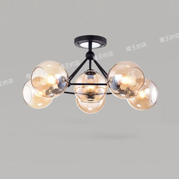 柏拉圖 半吸頂燈3+1燈 5+1燈  附IC 客廳燈 餐廳燈 房間燈 92152 92151