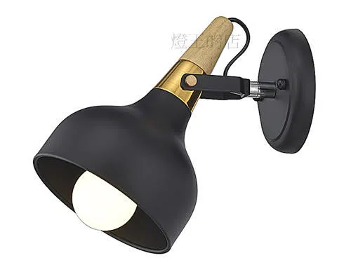 柏拉圖 北歐風壁燈系列 壁燈1燈 樓梯燈 走道燈 床頭燈 T2329/1B黑色 T2329/1BU藍色