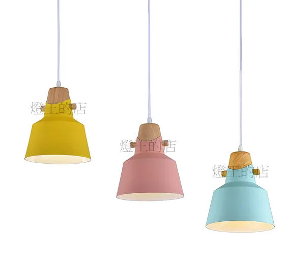 柏拉圖 北歐風馬卡龍吊燈1燈餐吊燈吧檯燈A1153YE(黃) A1153PK(粉)A1153BL(藍)
