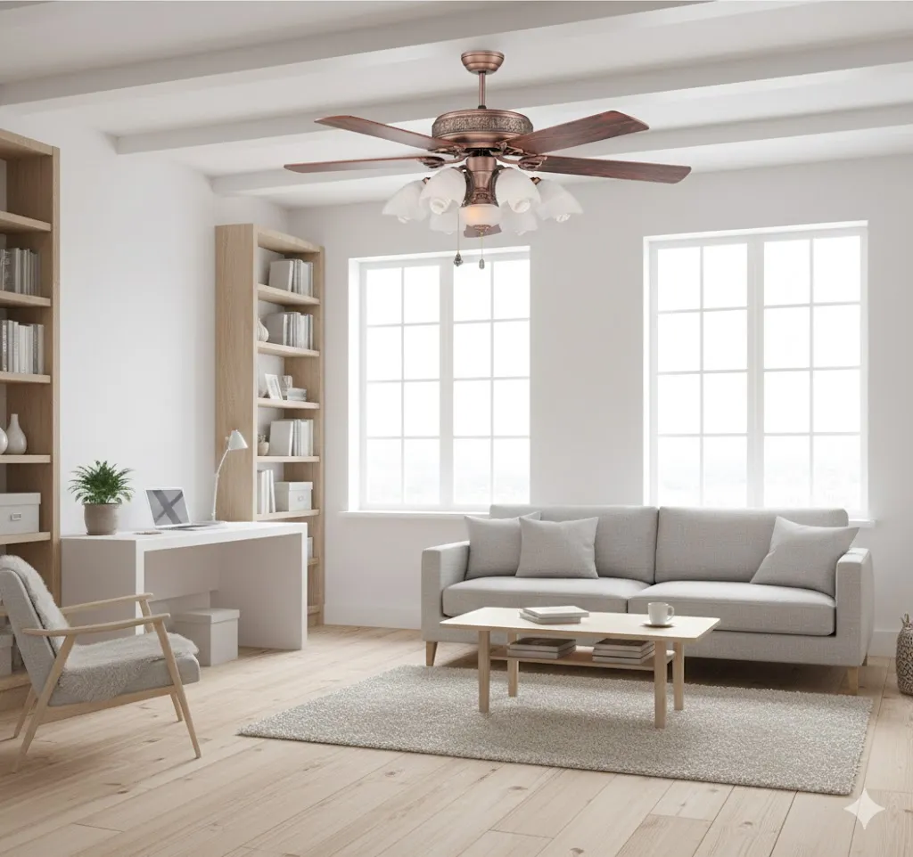 領航者 台灣製吊扇 60吋吊扇+吊扇燈6+1燈 AS-32039+AS-32040