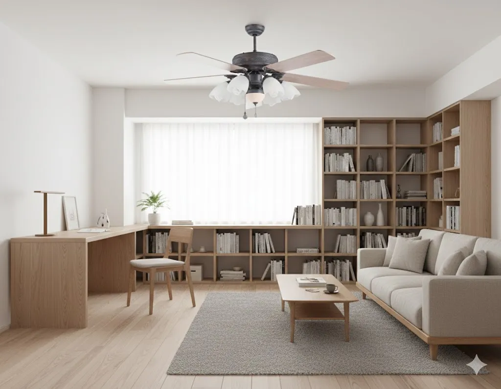 領航者 台灣製吊扇 60吋吊扇+吊扇燈6+1燈 AS-32043+AS-32044