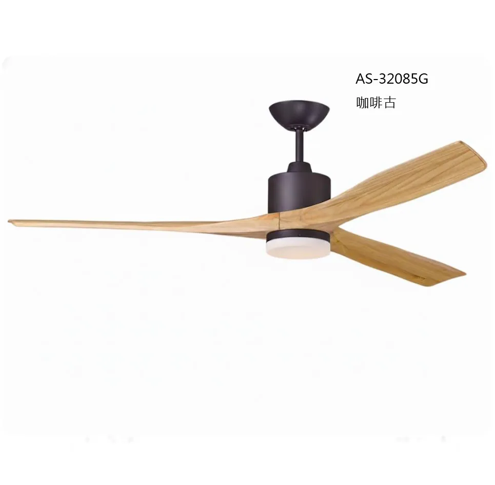 領航者 台灣製吊扇 57吋DC吊扇+LED三色情境燈 附遙控器  咖啡古AS-32085G  珍珠白AS-32086G