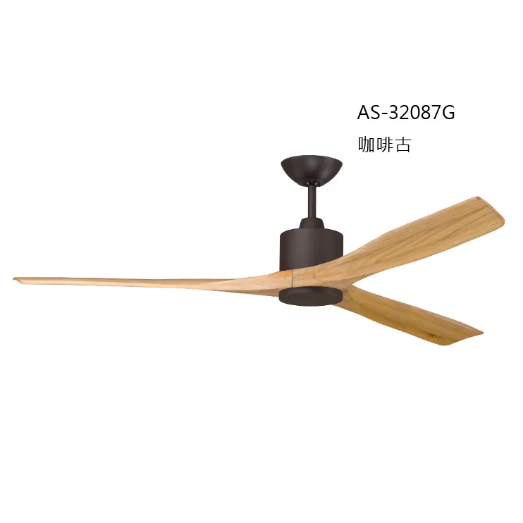 領航者 台灣製吊扇 57吋DC吊扇 附遙控器 無燈款  咖啡古AS-32087G  珍珠白AS-32088G