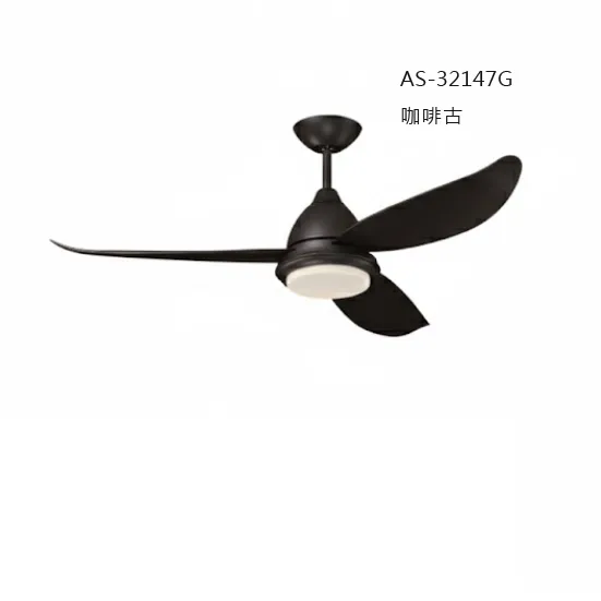 領航者 台灣製吊扇 52吋DC吊扇+LED三色調光燈組 附遙控器  咖啡古AS-32147G 珍珠白AS-32148G  咖啡古 楠木AS-32149G