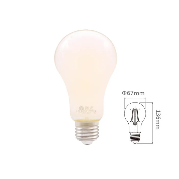 舞光LED 12W 奶白燈絲燈 全均光發亮 自然光4000K燈泡  LED-E27ED12WN
