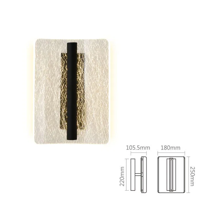 舞光 LED 9W 冰紋壁燈 室內壁燈 玄關燈 樓梯燈 走道燈 D-26021