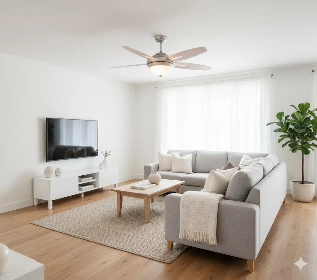 領航者 台灣製吊扇 52吋吊扇+LED三色調光燈組 附遙控器  AS-32150G