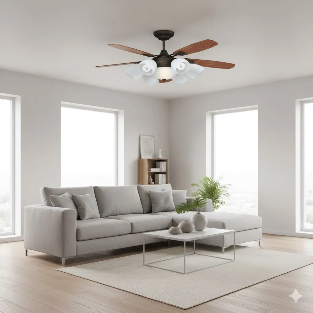 領航者 台灣製吊扇 52吋 吊扇+吊扇燈 附遙控器 AS-32164G