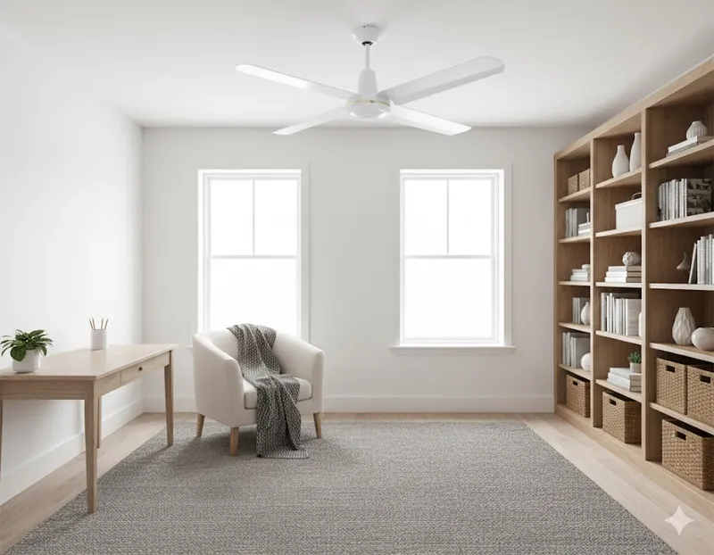 領航者 台灣製吊扇 52吋 白色工業扇 吊扇 壁控款/IC款/遙控款  AS-25223-W