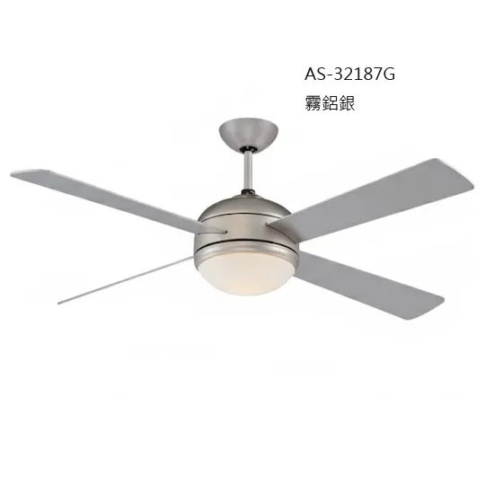 領航者 台灣製吊扇 52吋吊扇+LED三色調光燈組 附遙控器  霧鋁銀AS-32187G 珍珠白AS-32188G 柳橙橘AS-32189G 蘋果綠AS-32190G