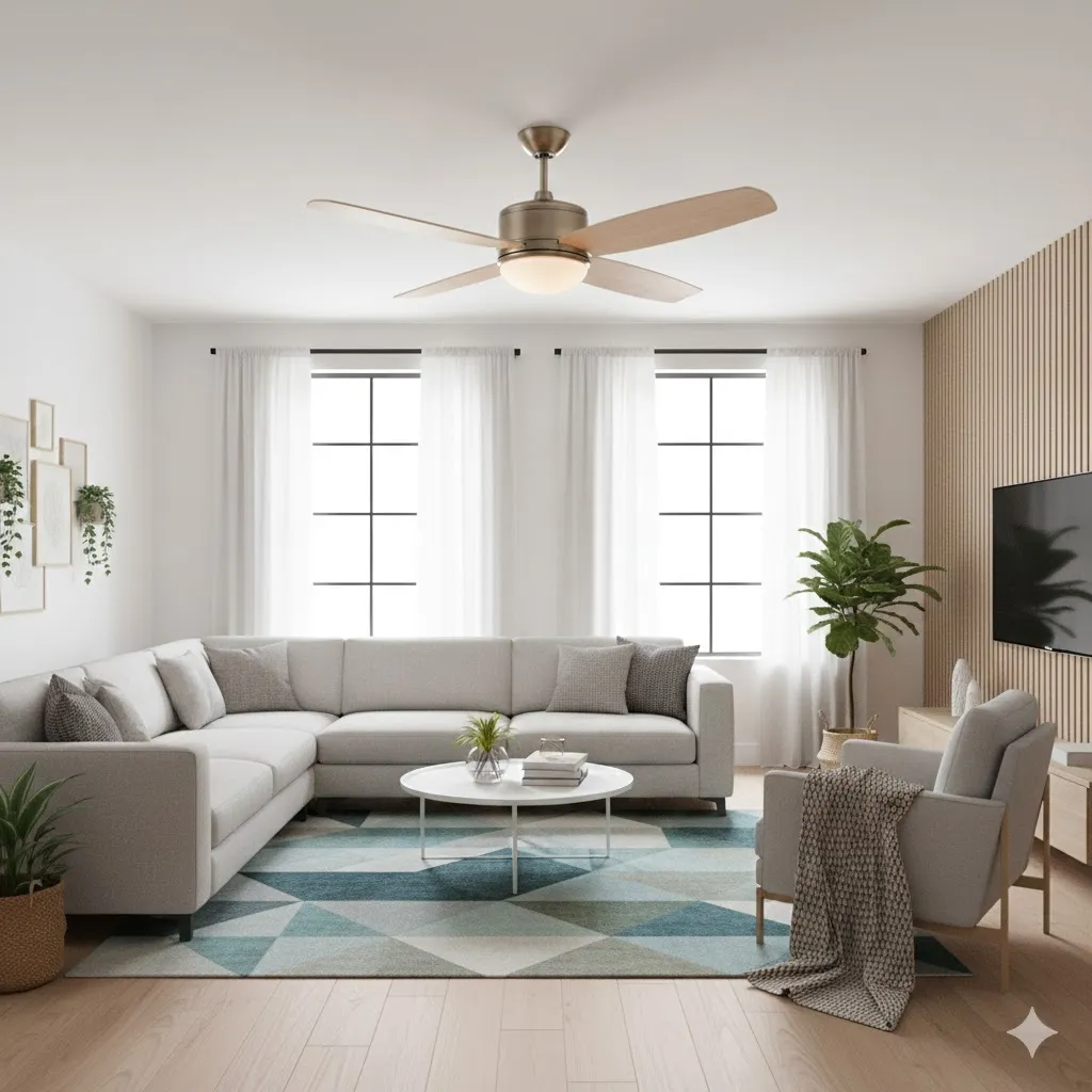 領航者 台灣製吊扇 52吋 DC吊扇+LED三色情境燈組 附遙控器 AS-32201G