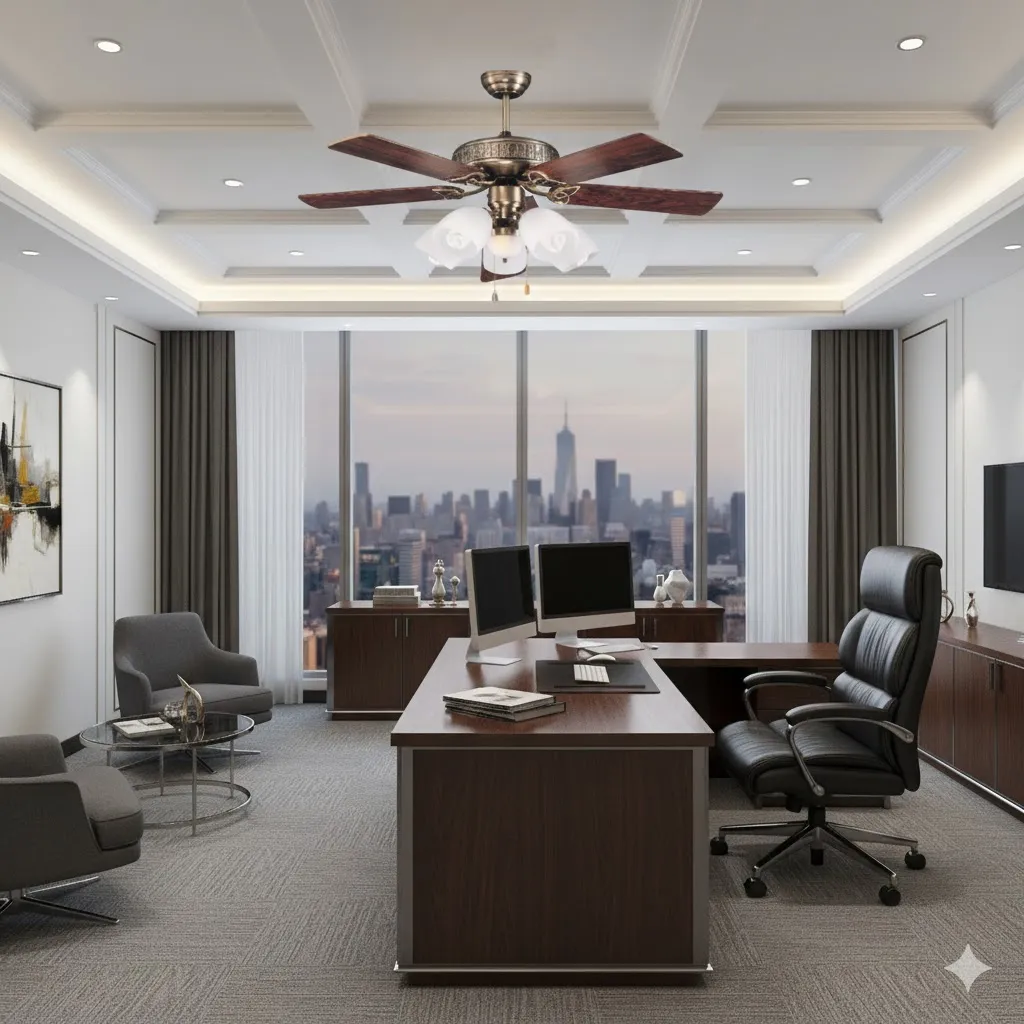 領航者 台灣製吊扇 52吋 吊扇+吊扇燈 古銅 北美胡桃木AS-32223+AS-32224  