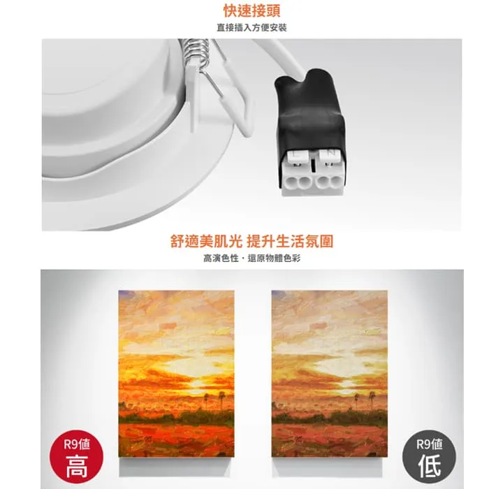 舞光LED 3W 5W 8W浩克崁燈 崁孔5cm 7.5cm 9.5cm投射崁燈 窄角照明崁燈 LED-5DOHU3  LED-7DOHU5  LED-9DOHU8