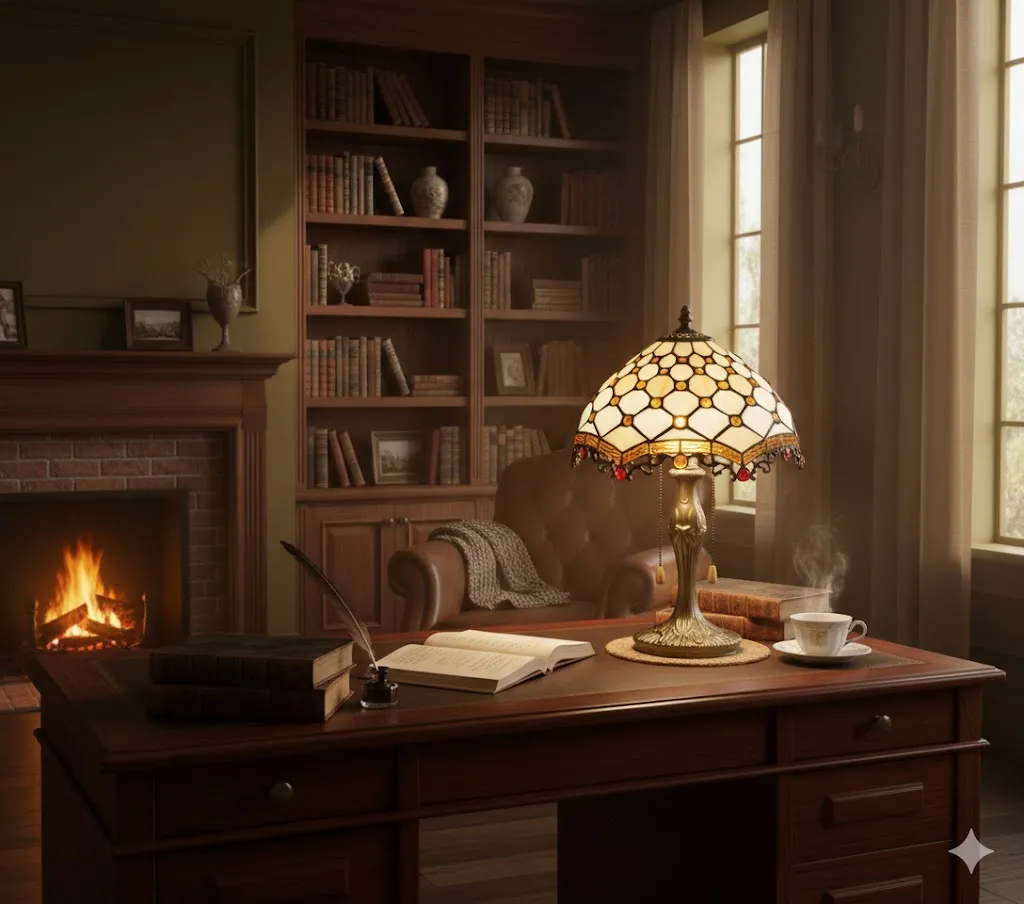 布拉格 蒂凡尼桌燈  11338/T2