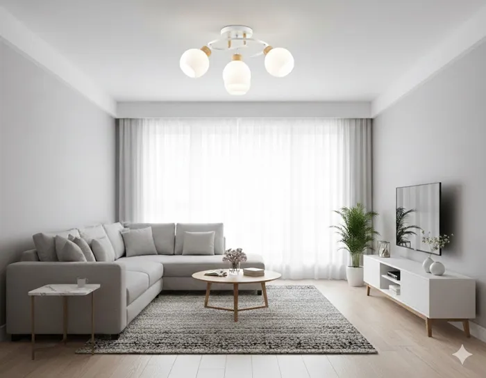 維也納 半吸頂3+1燈 客廳燈 房間燈 餐廳燈 23134