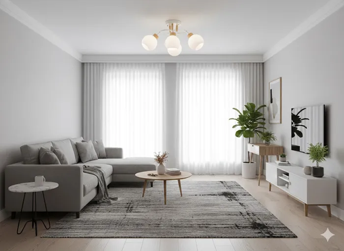 維也納 半吸頂3+1燈 客廳燈 房間燈 餐廳燈 23123