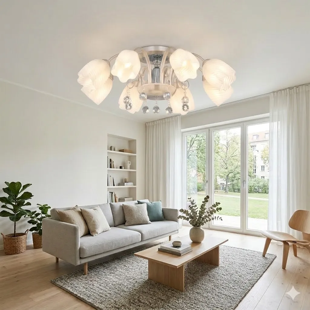 布拉格 半吸頂燈8+1燈  客廳燈 餐廳燈 10965/C8