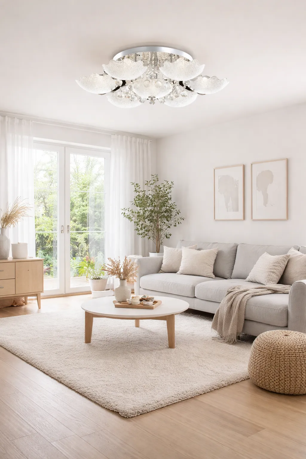 布拉格 半吸頂燈6+1燈  客廳燈 餐廳燈 10141/6+1