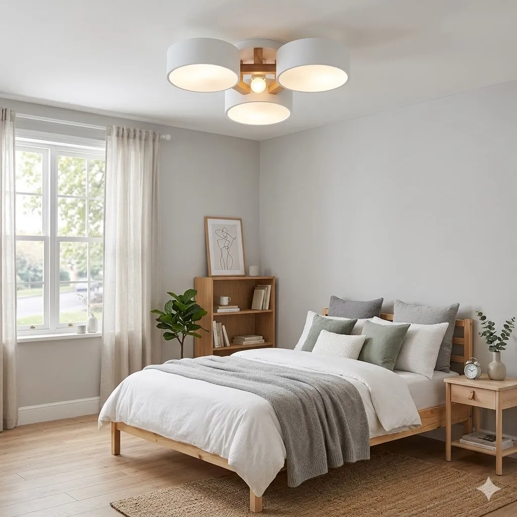 布拉格 半吸頂燈3+1燈 房間 餐廳燈 11408/C3+1