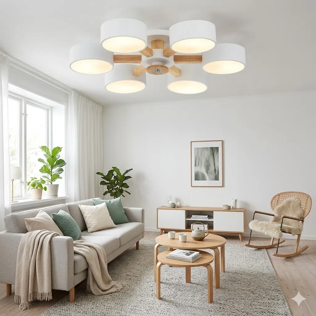 布拉格 半吸頂燈6燈 客廳 房間 餐廳燈 11396/C6