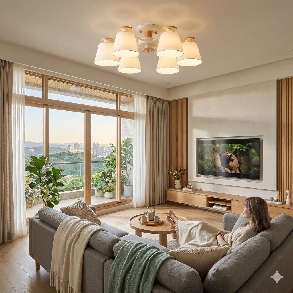 布拉格 半吸頂燈6燈 客廳 房間 餐廳燈 11286/C6