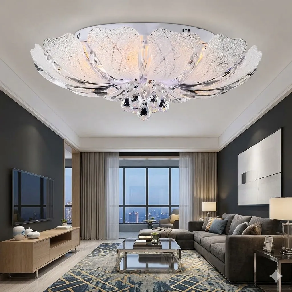 柏拉圖  美術燈附 LED夜燈 水晶吸頂燈 客廳燈  12+3燈9819012 6+1燈9819023