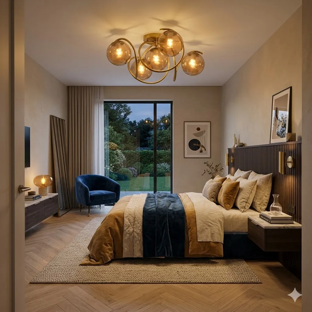 燈時代  半吸頂燈4+1燈 061-0887 附IC可分段 客廳 房間 餐廳