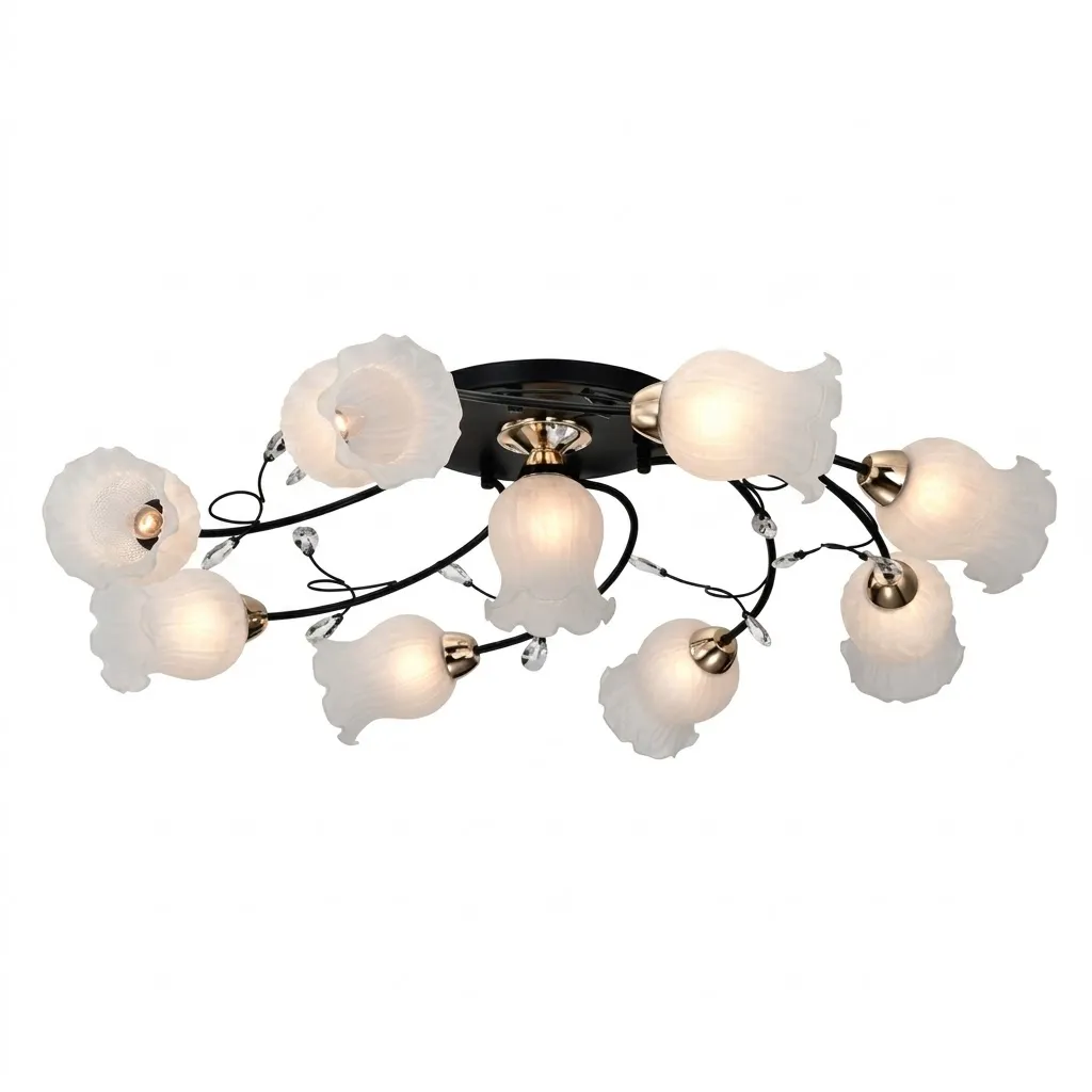 燈時代   半吸頂燈8+1燈 061-0809  附IC可分段 客廳 房間 餐廳