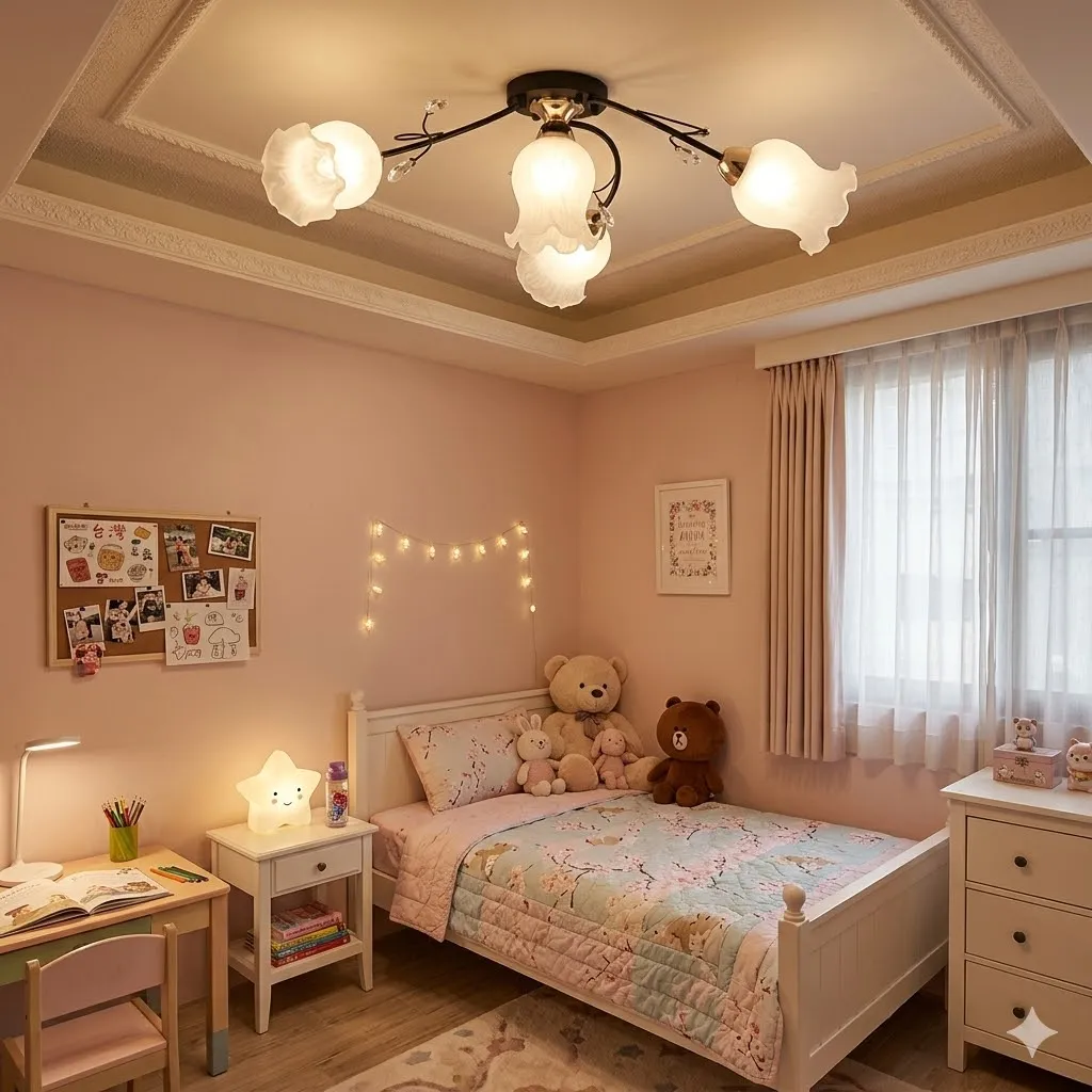 燈時代   半吸頂燈3+1燈 061-0811 附IC可分段 客廳 房間 餐廳