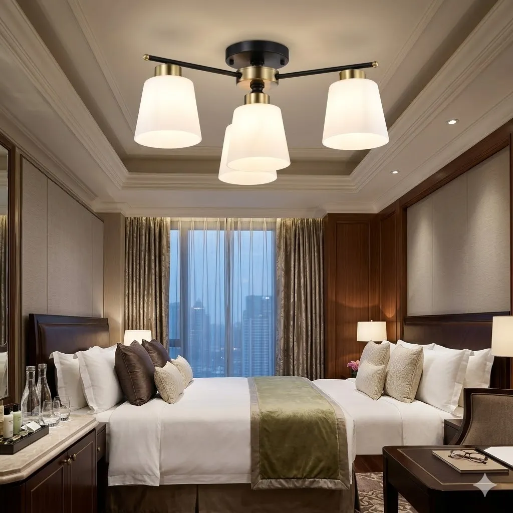 燈時代  半吸頂燈3+1燈 061-0802 附IC可分段 客廳 房間 餐廳