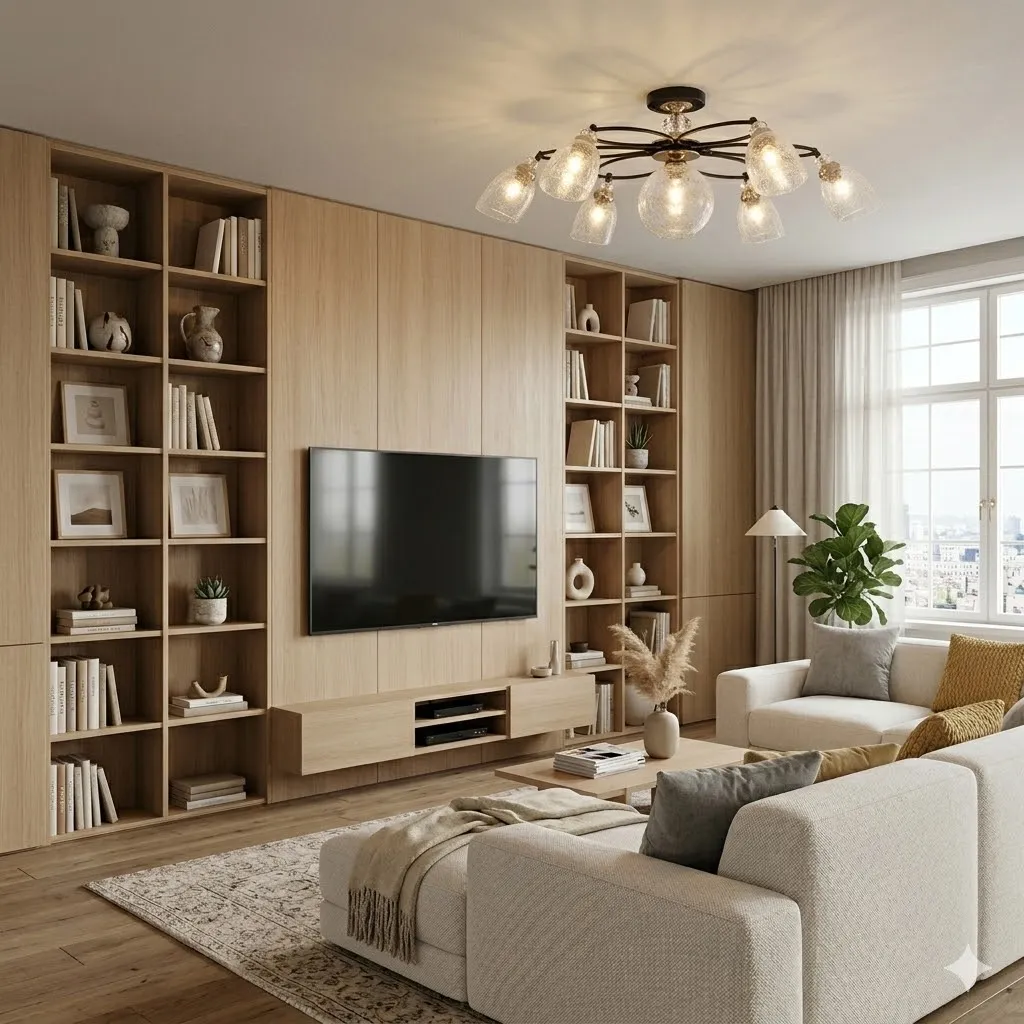 燈時代  半吸頂燈6+1燈 061-0804 附IC可分段 客廳 房間 餐廳