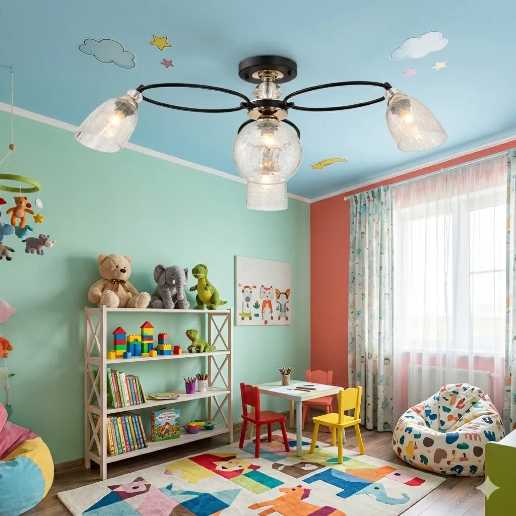 燈時代  半吸頂燈3+1燈 061-0805 附IC可分段 客廳 房間 餐廳