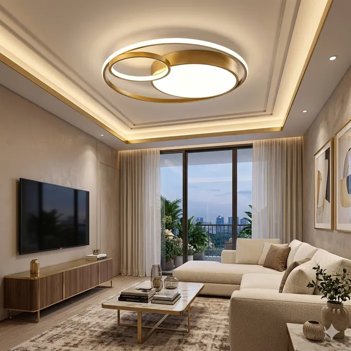 燈時代 LED 吸頂燈 48W+LED  燈帶36W 三色無極調光附遙控器 房間 餐廳 吧檯燈 061-0738