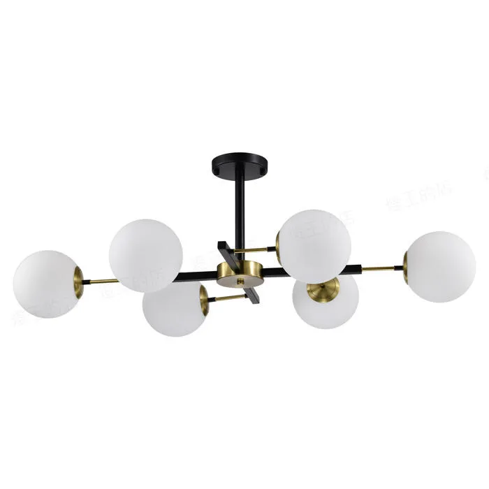 柏拉圖 半吸頂燈6燈 客廳燈 餐廳燈 房間燈 C59-51