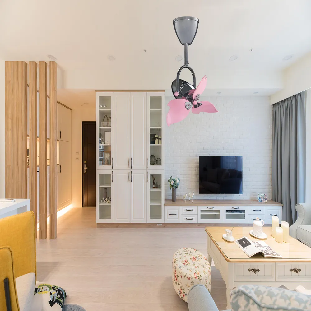 VENTO芬朵吊扇 16吋吊扇+遙控器 FINO2 迷你平方系列 櫻花扇 (循環扇/迷你扇/可調角度/擺頭自轉) 16FINO2-SAKURA