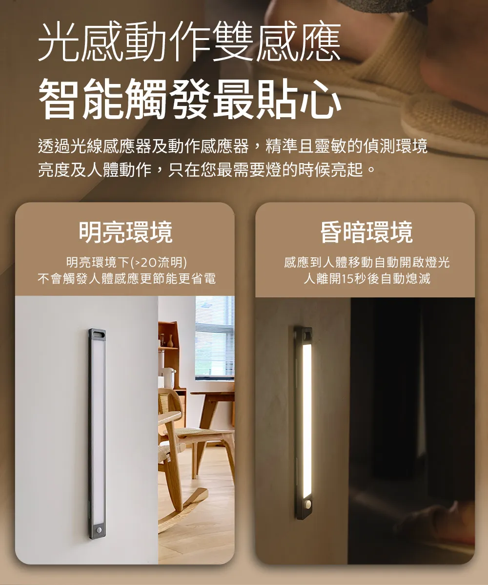 飛利浦 酷螢移動感應櫥壁燈 櫥櫃燈 床頭燈 小夜燈27cm PO027 47cm PO047