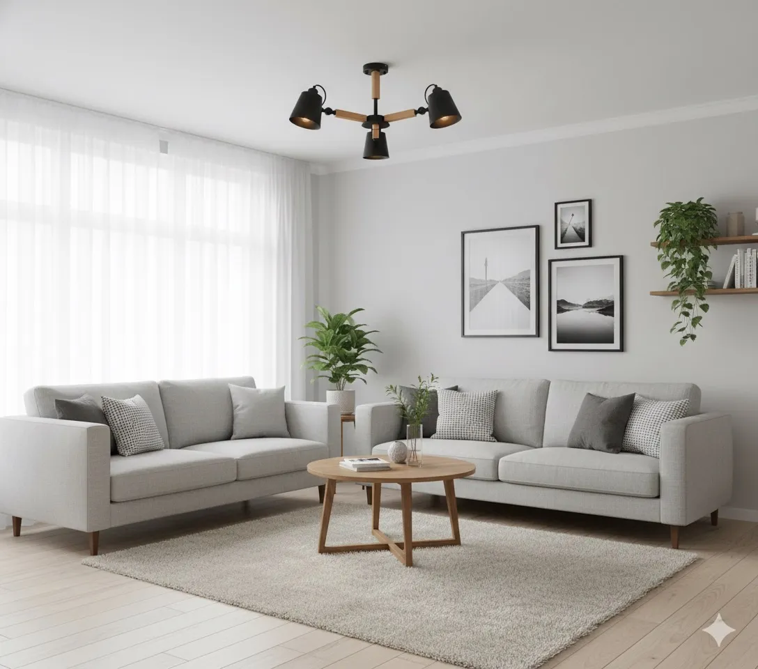 柏拉圖 半吸頂燈 3燈 / 6燈 客廳燈 房間燈 餐廳燈 3燈 X2117-3 6燈X2117-6