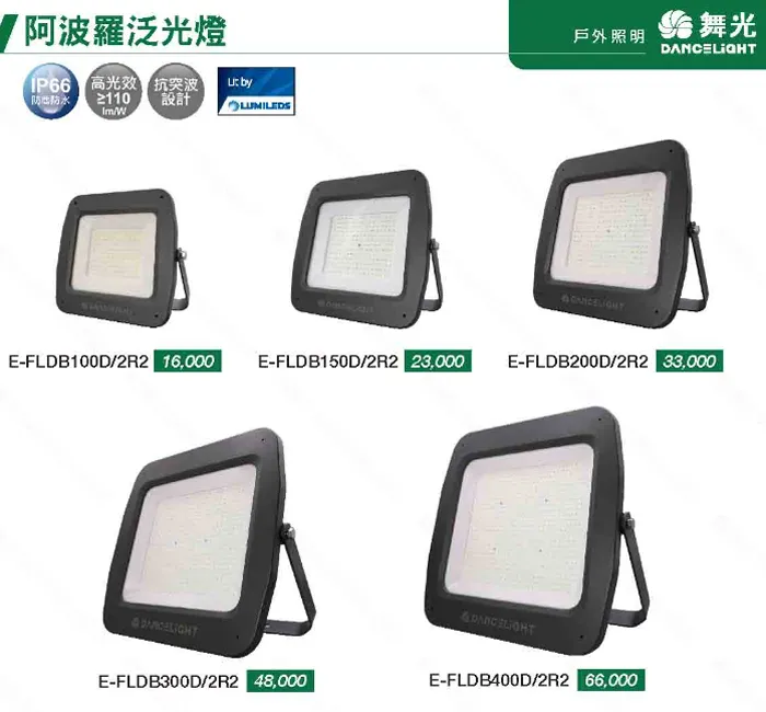 舞光 阿波羅 220V防水泛光燈LED 100W/150W/200W/300W/400W 500W戶外投射燈