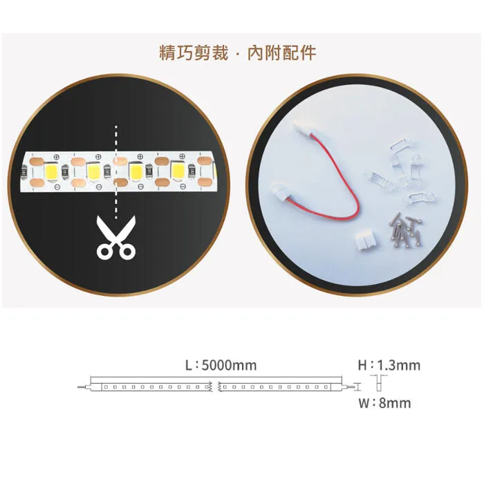 舞光2835 室內用 DC24V 60W單顆剪裁軟條燈 一捆五米 D-35NA24V12S 驅動器另購