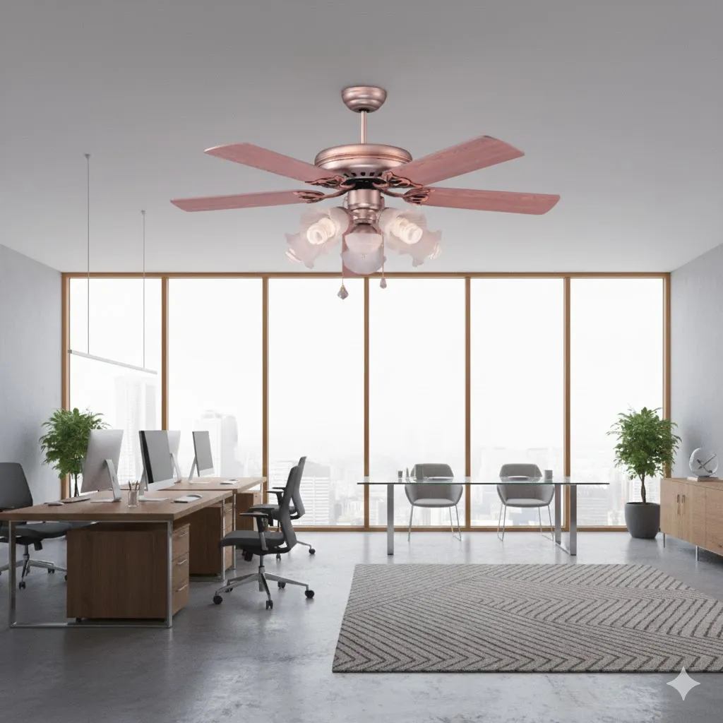 領航者 台灣製吊扇 52吋 吊扇+吊扇燈 霧鋁 樟木AS-32217+AS-32218  18K 鉻色 楓木AS-32219+AS-32220