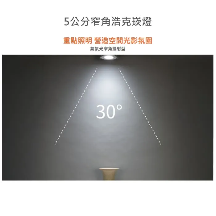 舞光LED 3W 5W 8W浩克崁燈 崁孔5cm 7.5cm 9.5cm投射崁燈 窄角照明崁燈 LED-5DOHU3  LED-7DOHU5  LED-9DOHU8